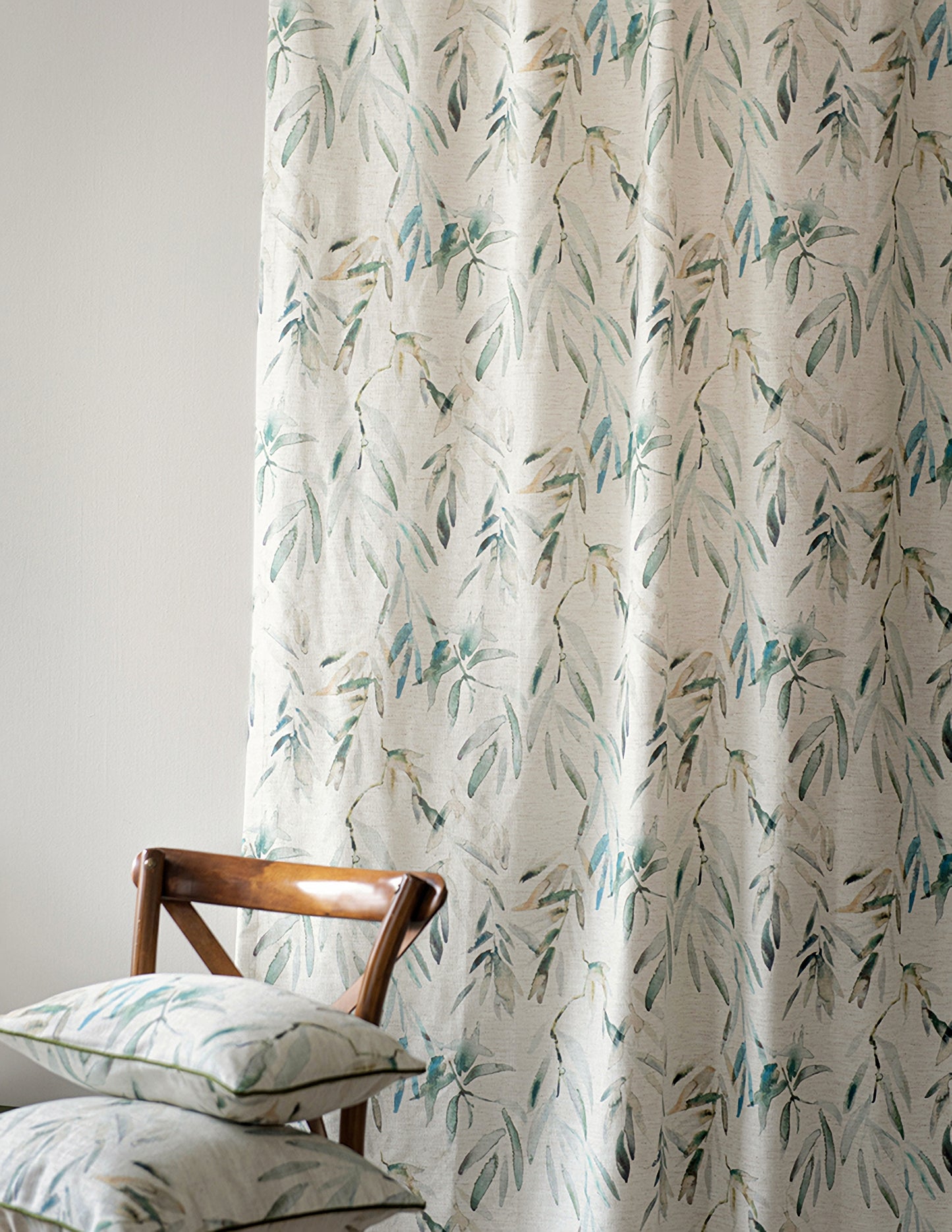 A Pair of Floral Botanical Curtains, Floral Window Curtain, Meadow Floral Curtains, Bedroom/living room curtains, Custom Curtain Panels