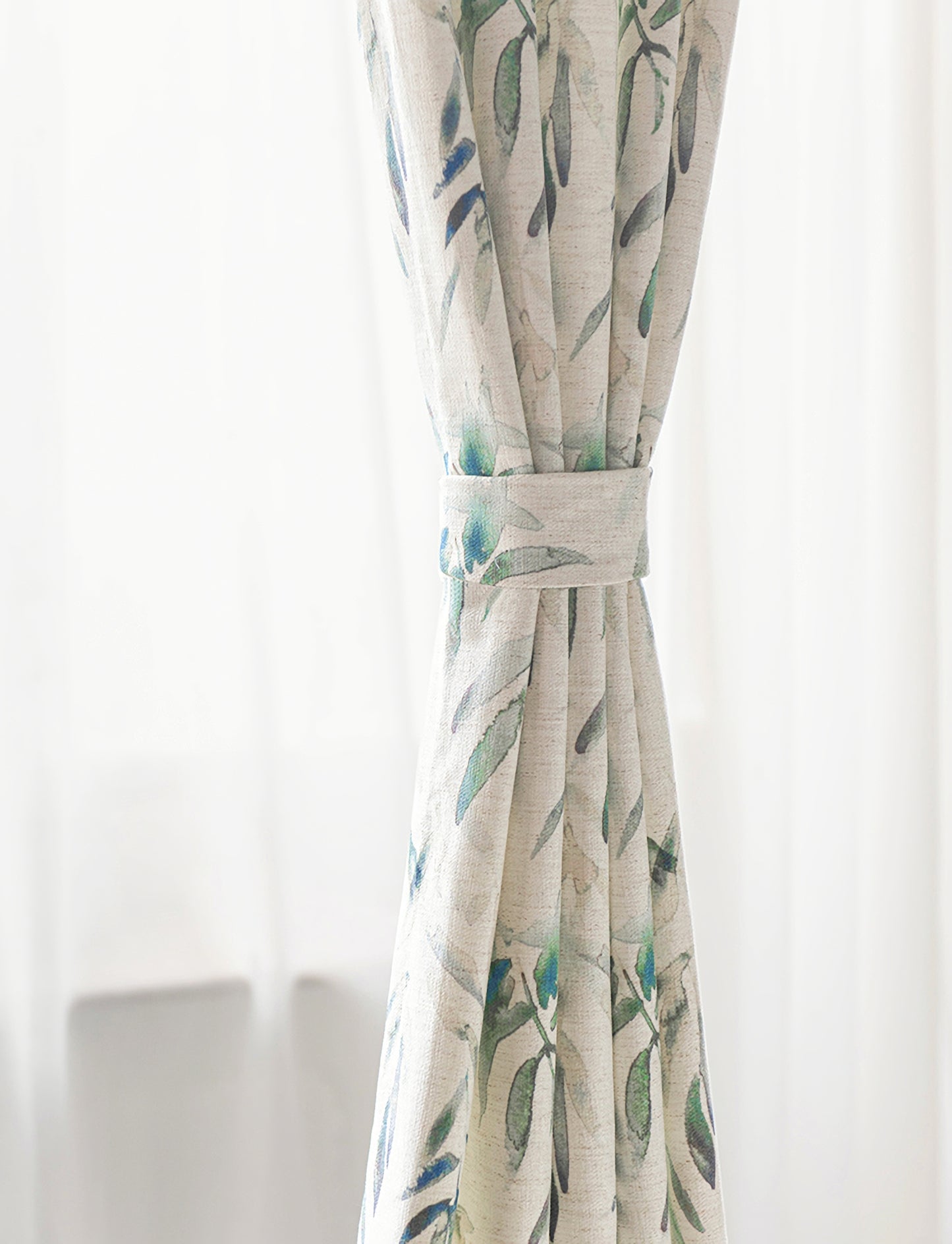 A Pair of Floral Botanical Curtains, Floral Window Curtain, Meadow Floral Curtains, Bedroom/living room curtains, Custom Curtain Panels