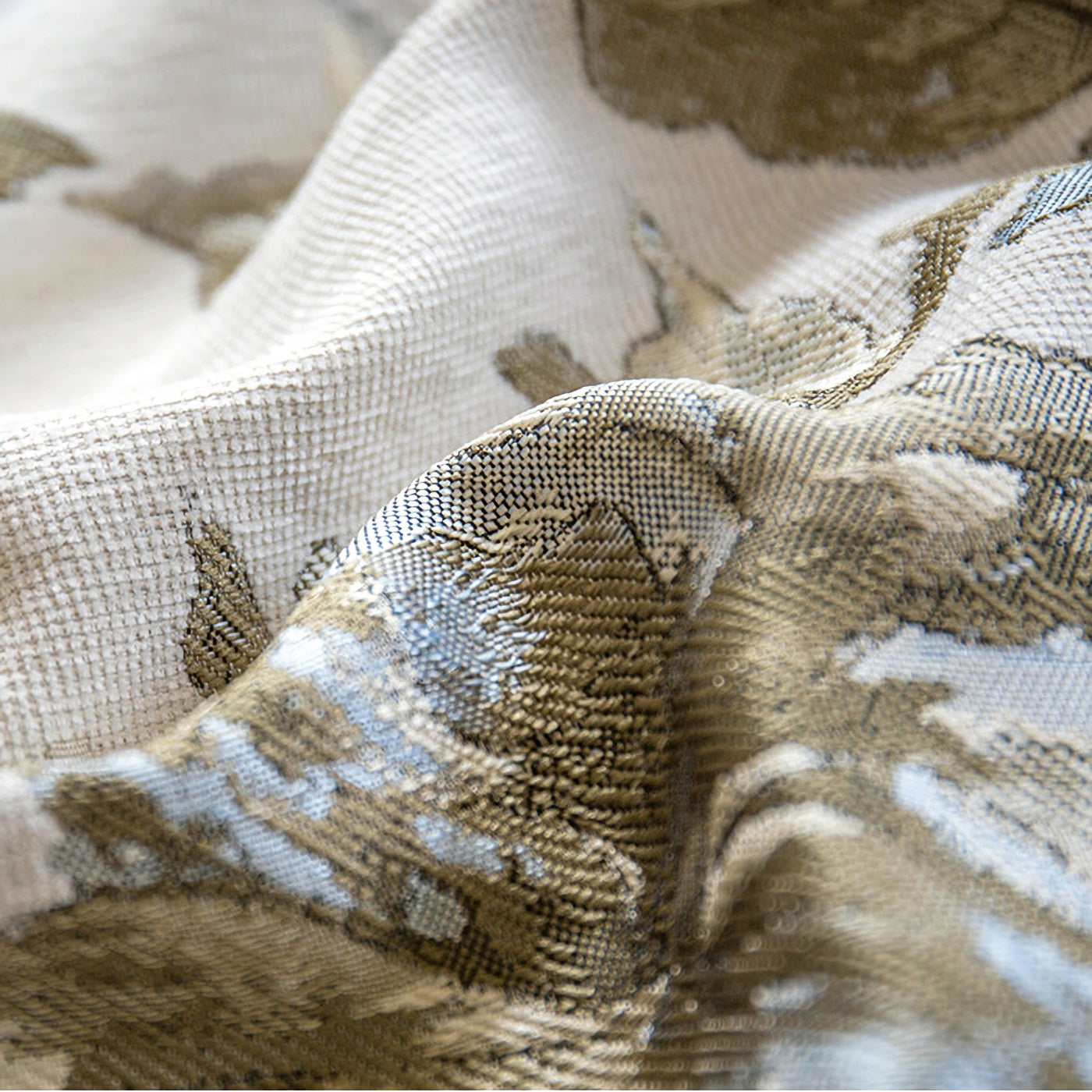 A Pair of Chenille Jacquard Curtain Floral Flowers Pattern, Cotton Blend Bedroom Living Room Curtains, Custom Size Curtains ,Drapery Panel