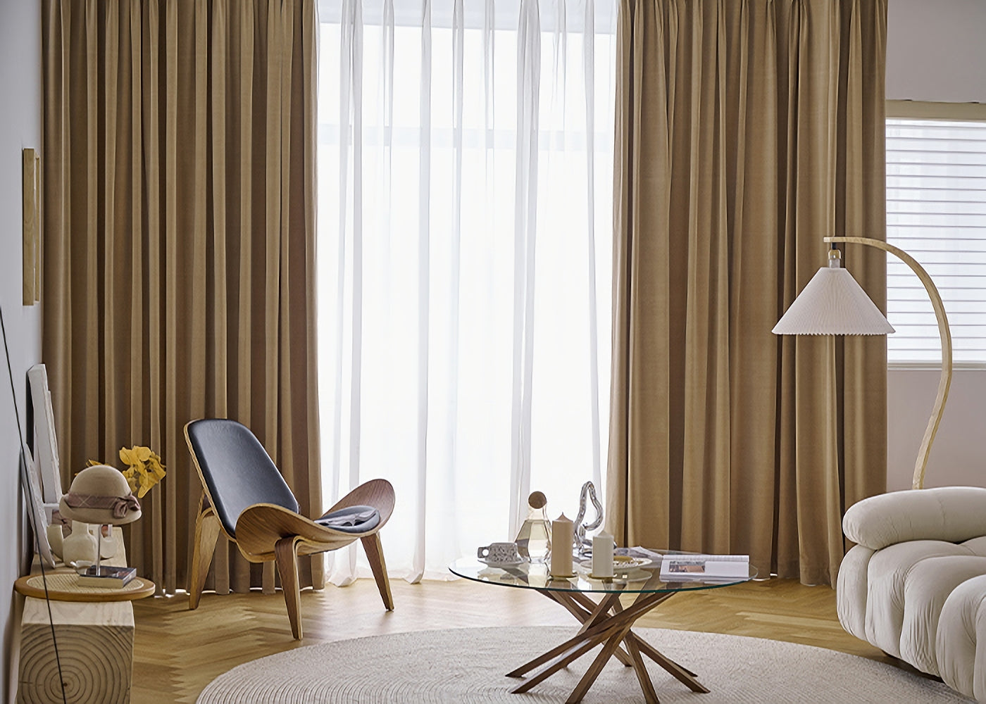 A Pair of Luxury pottery brown Velvet Curtains, Bedroom/ Living of Room Curtain, Back tab/Rod pocket drapery Panels Custom curtains