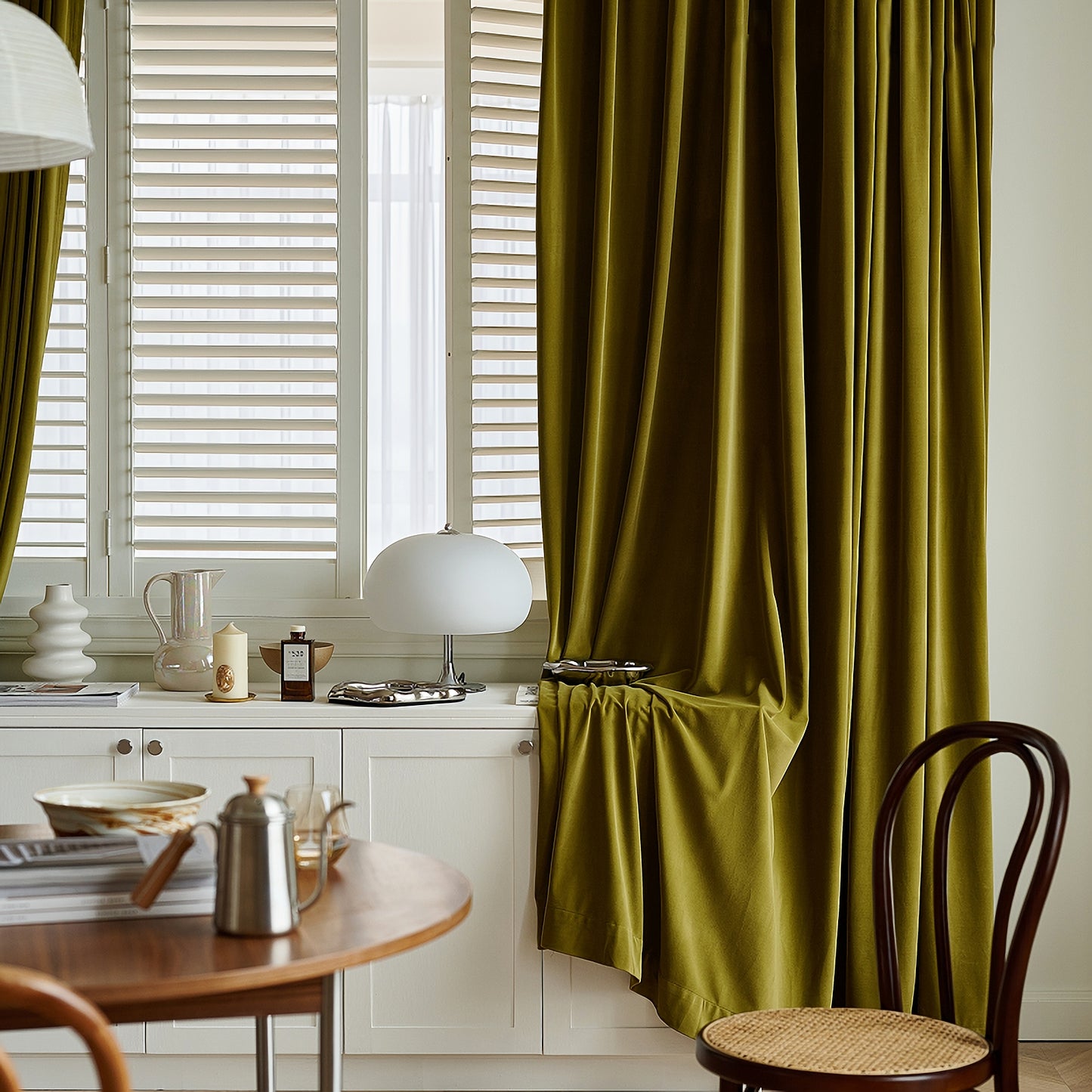 A pair of Heavy/Olive/Moss Green Luxury Velvet Curtains, Window Curtain Panel Drapes, Bedroom/Curtains for living room, Custom Curtain