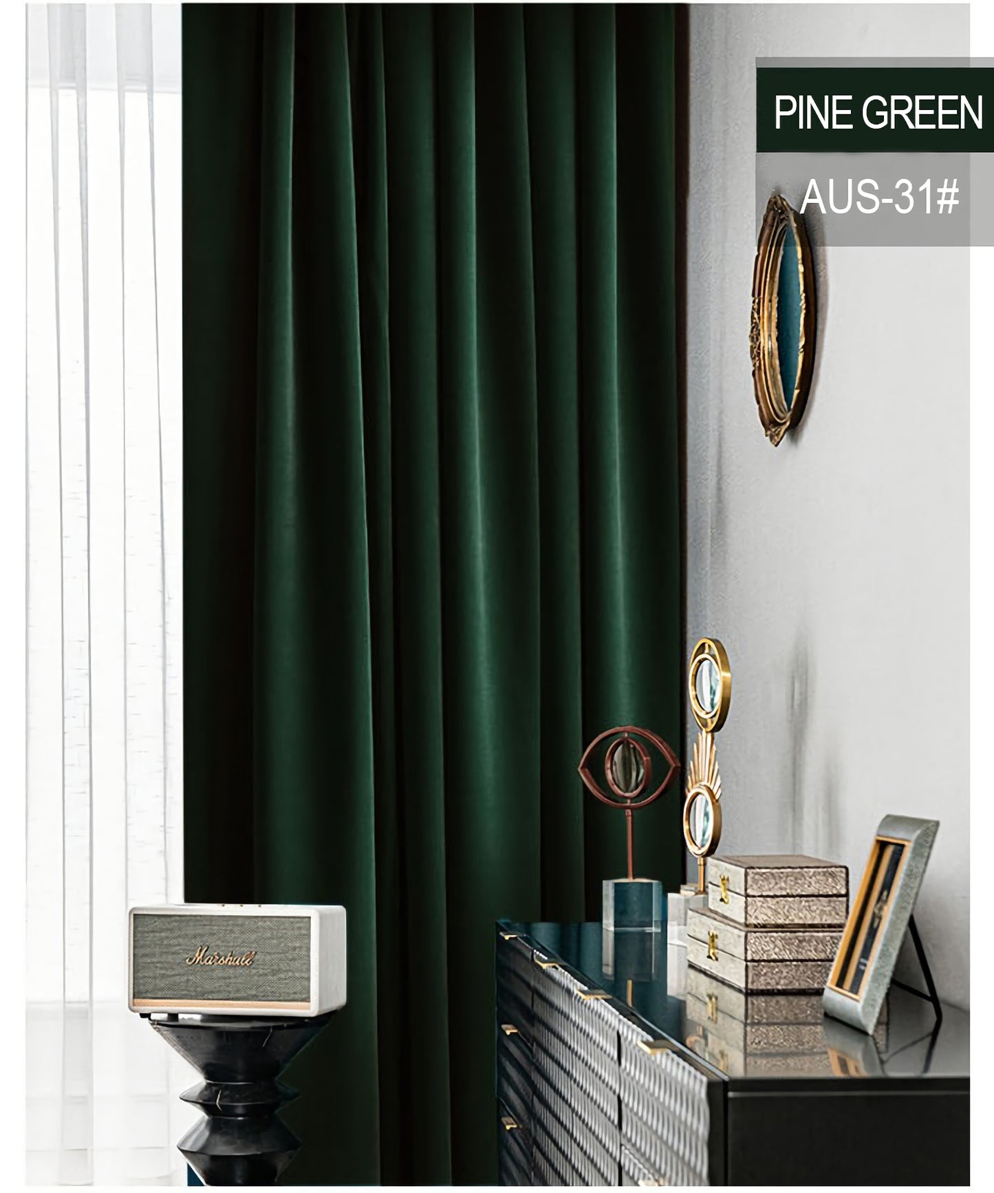 A pair of Forest /Emerald Green Luxury Velvet Curtains, Window Curtain Panel Drapes, Bedroom/Curtains for living room, Custom Curtain