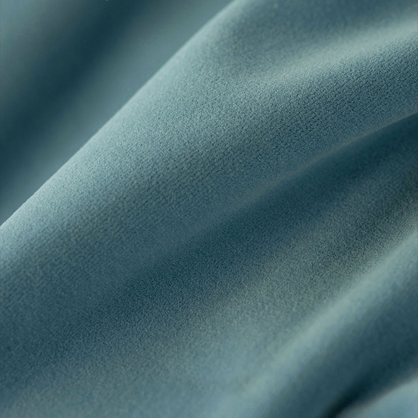 A Pair of Blue Gray Velvet Curtains, Bedroom Velvet Curtains, Living Room Pepper Light Blue Velvet Curtains, Grommet pleated Custom Curtains