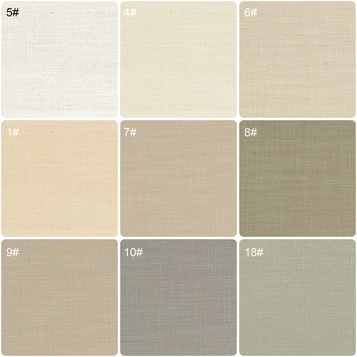 Roman shades/Curtain Fabric Samples, Cotton Blend Fabric Swatches