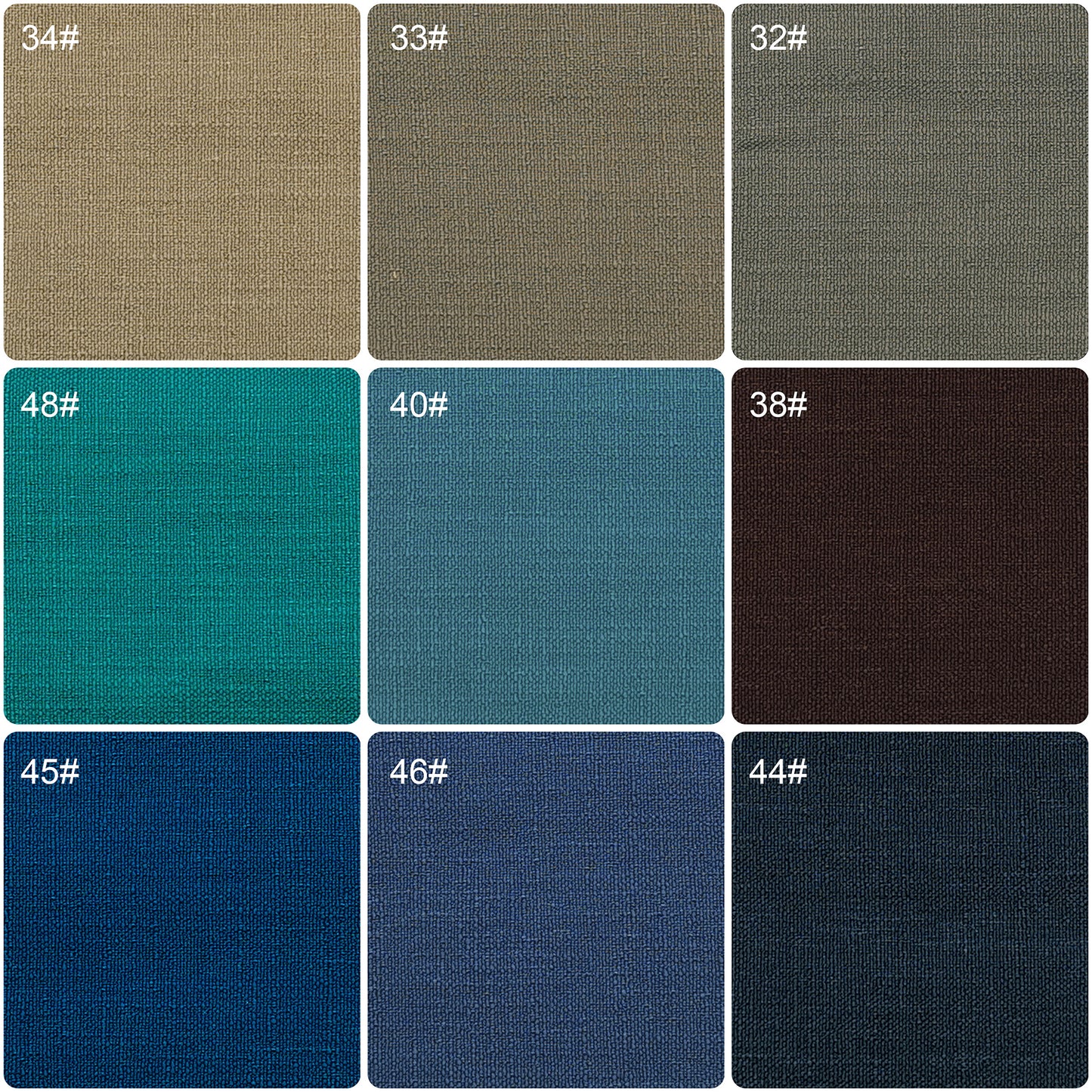 Roman shades/Curtain Fabric Samples, Cotton Blend Fabric Swatches