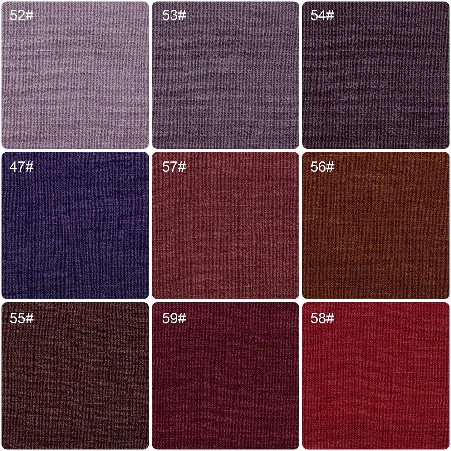 Roman shades/Curtain Fabric Samples, Cotton Blend Fabric Swatches