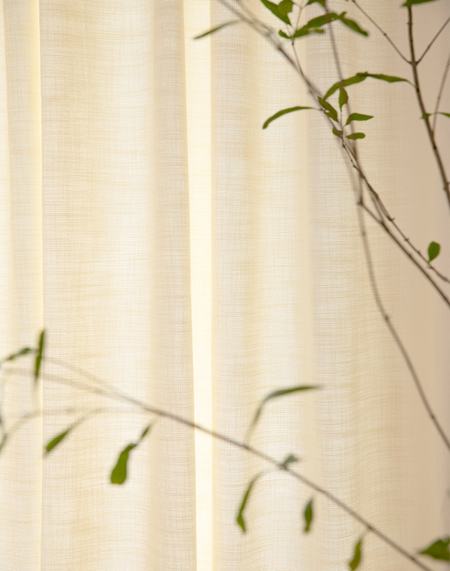 Pair of Heavyweight Beige Cotton Blend Curtain Panels-Pleated Drapery Panels-Custom Curtain Drapes-Custom Window Treatments