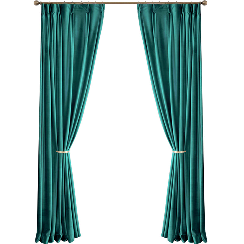 A pair of Luxury Teal Blue Curtains Velvet Drapes Custom Drape Home Decor Velvet bedroom living room Curtains