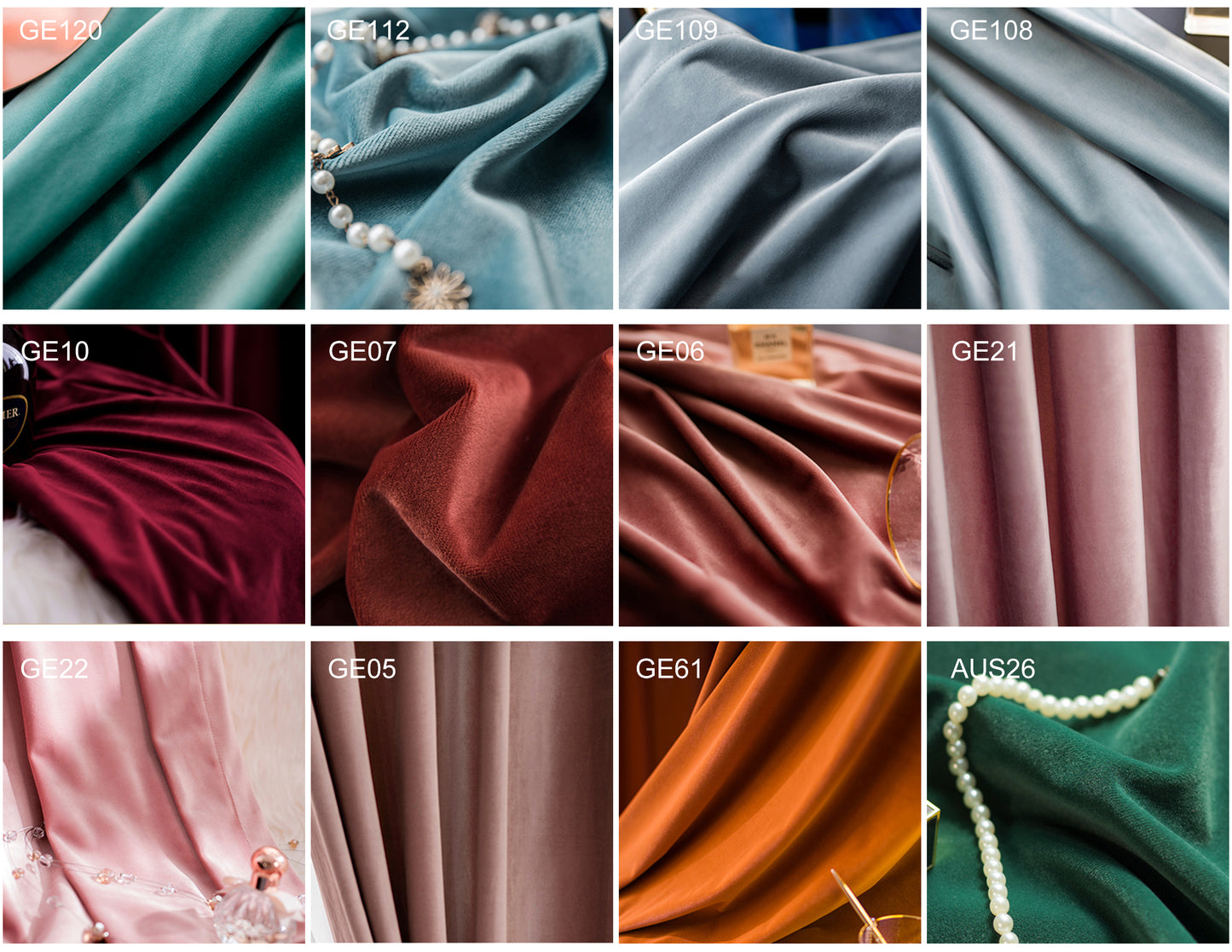 A pair of Luxury Teal Blue Curtains Velvet Drapes Custom Drape Home Decor Velvet bedroom living room Curtains