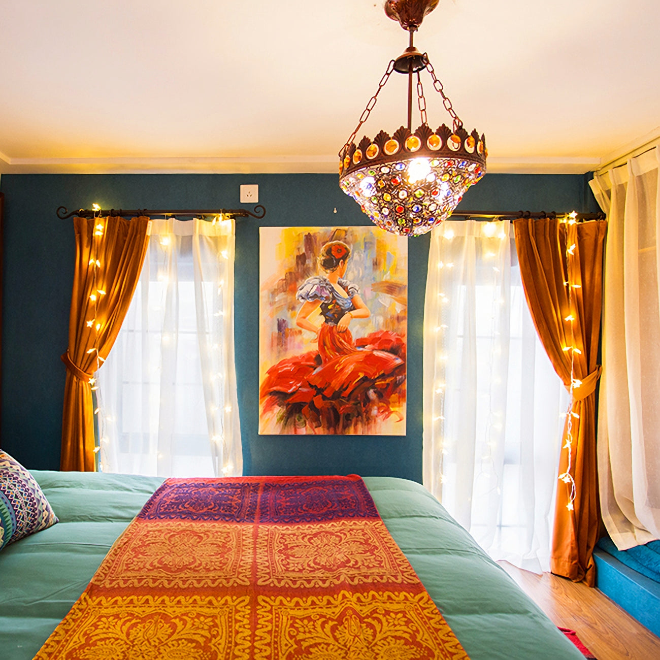 Pair of Orange /Yellow Luxury Velvet Curtains, Grommet Window Curtain Drapes, Bedroom/Curtains for living room, Custom Extra-long panels