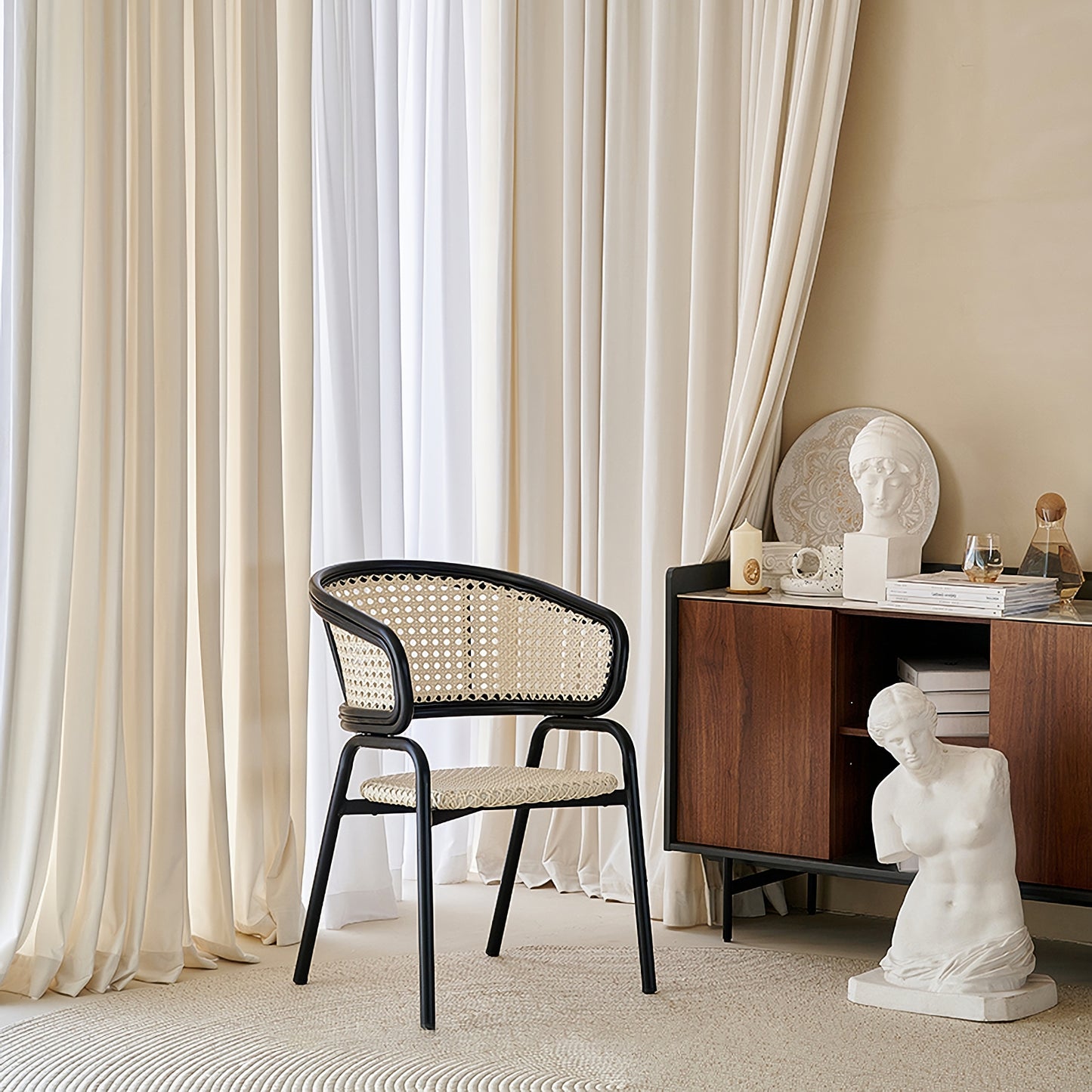 A Pair of Luxury  Beige Velvet Curtains, Bedroom/ Living of Room Curtain, Ivory Window drapes panels Custom drapery Panels custom curtains