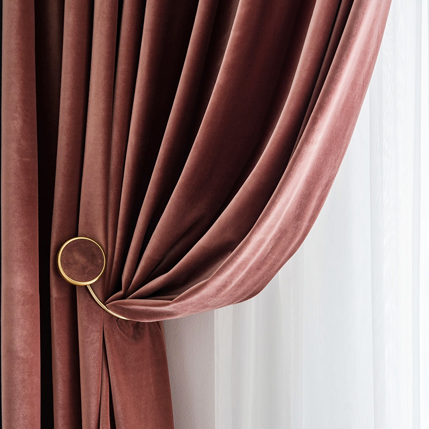 Pair of Blush Pink Luxury Velvet Curtains, Bedroom/ Living of Room Curtain, Dusty Rose Window Curtain Panel Custom Any Size Drapery Panels