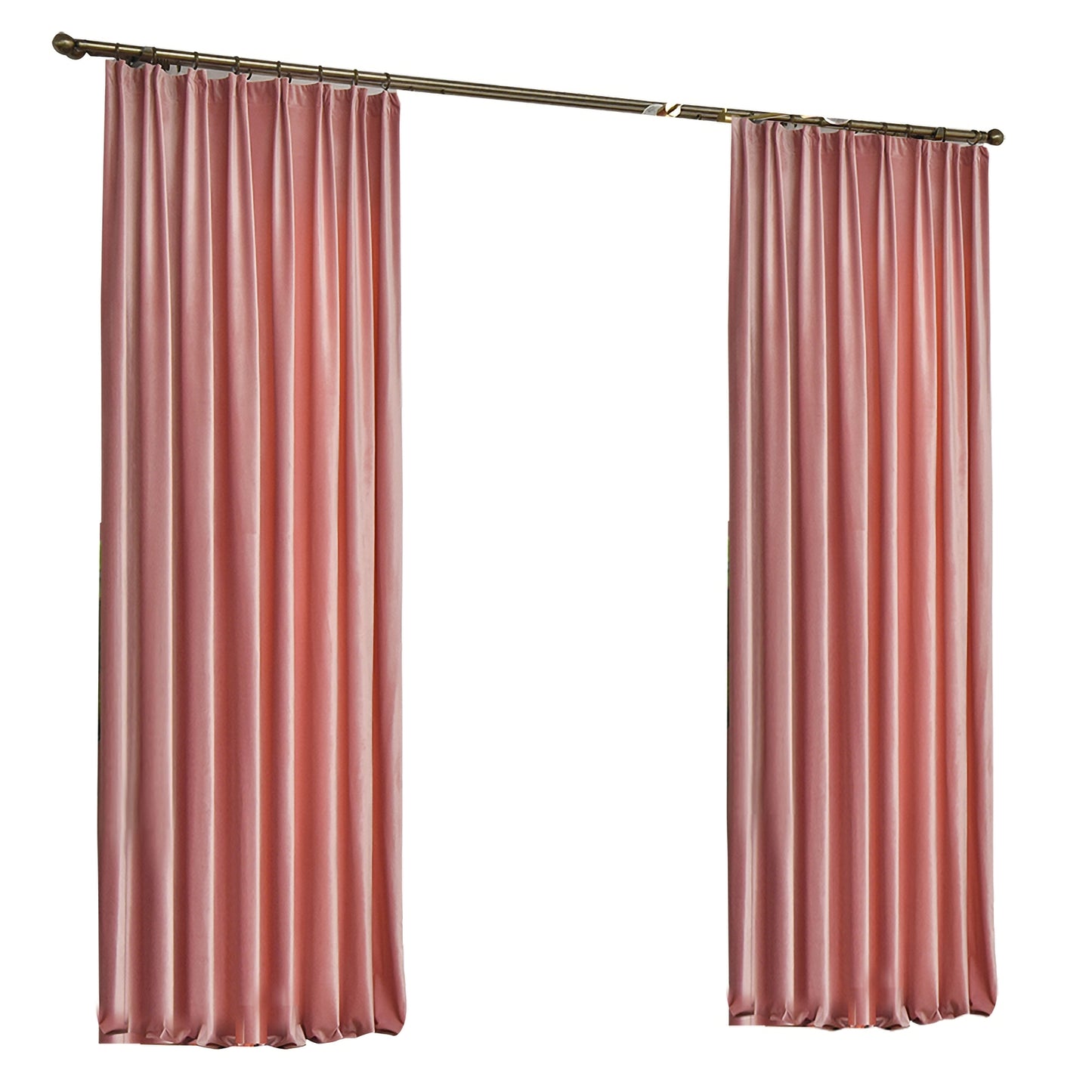 A Pair of Blush Pink Velvet Curtains, Curtains Girl, Bedroom Velvet Curtains, Living Room Velvet Curtains, Custom Window Curtains Panels