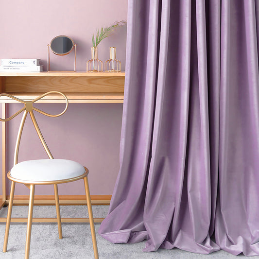 Pair of Roman Purple Velvet Curtains, Purple Velvet Drapery velvet curtains for living room /bedroom panels, Fuchsia Custom Curtains
