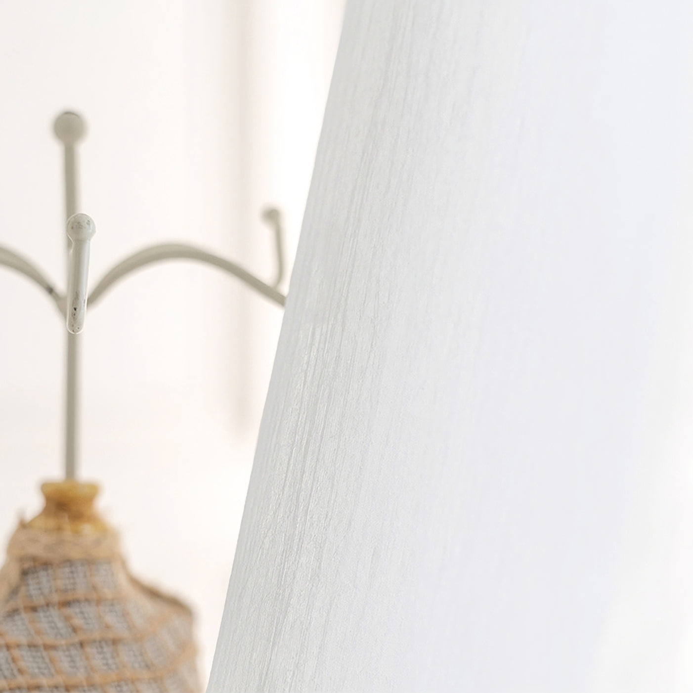 Set of 2 Panels White Soft Sheer curtain Panels, ANY SIZE - Double-layer voile curtain Window Curtains Custom Sheer Curtains Made To Order
