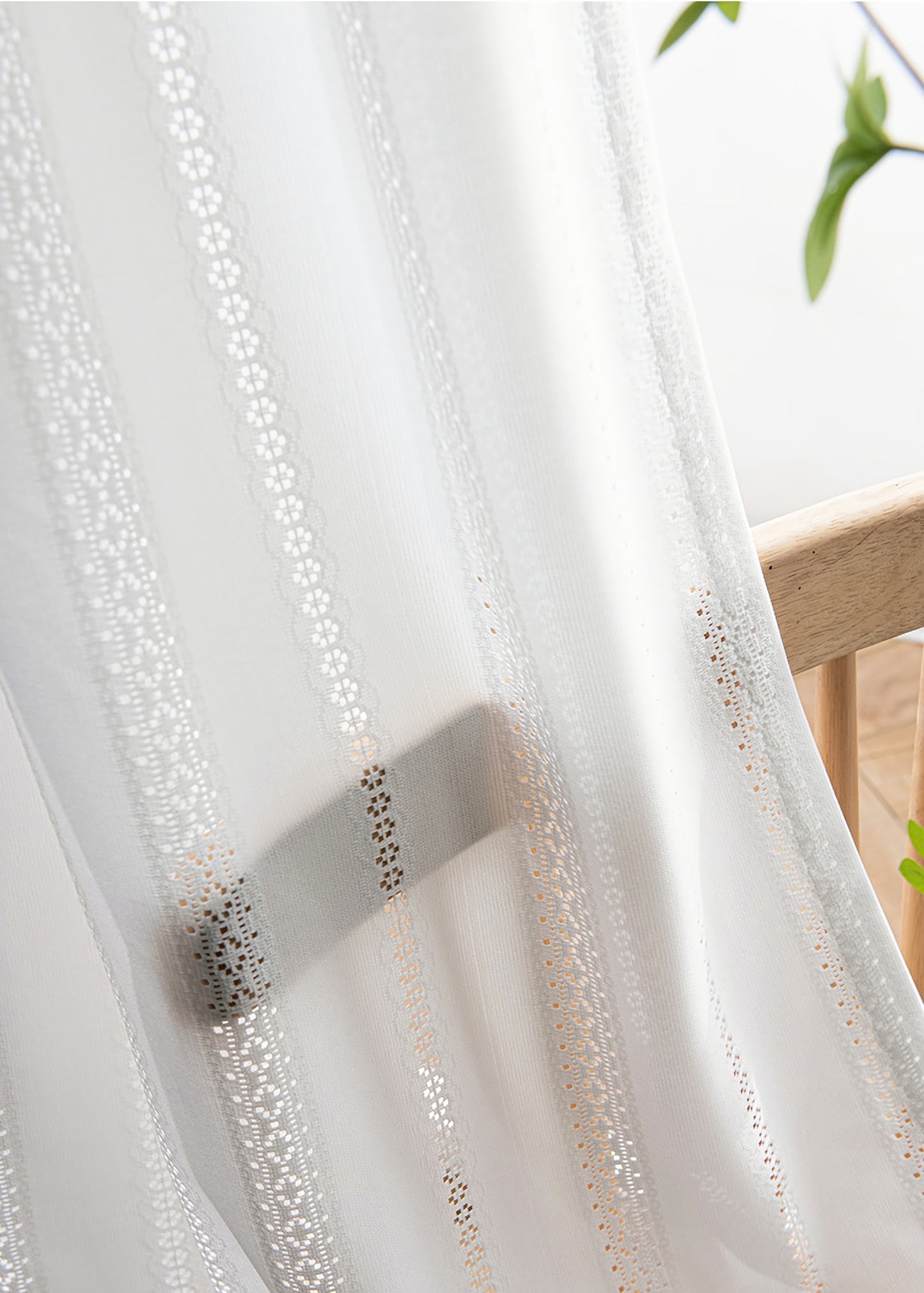 Set of 2 semi-sheer curtains panels, Rod pocket curtains, Multifunctional heading curtains, sheer curtains, Handmade Custom curtains