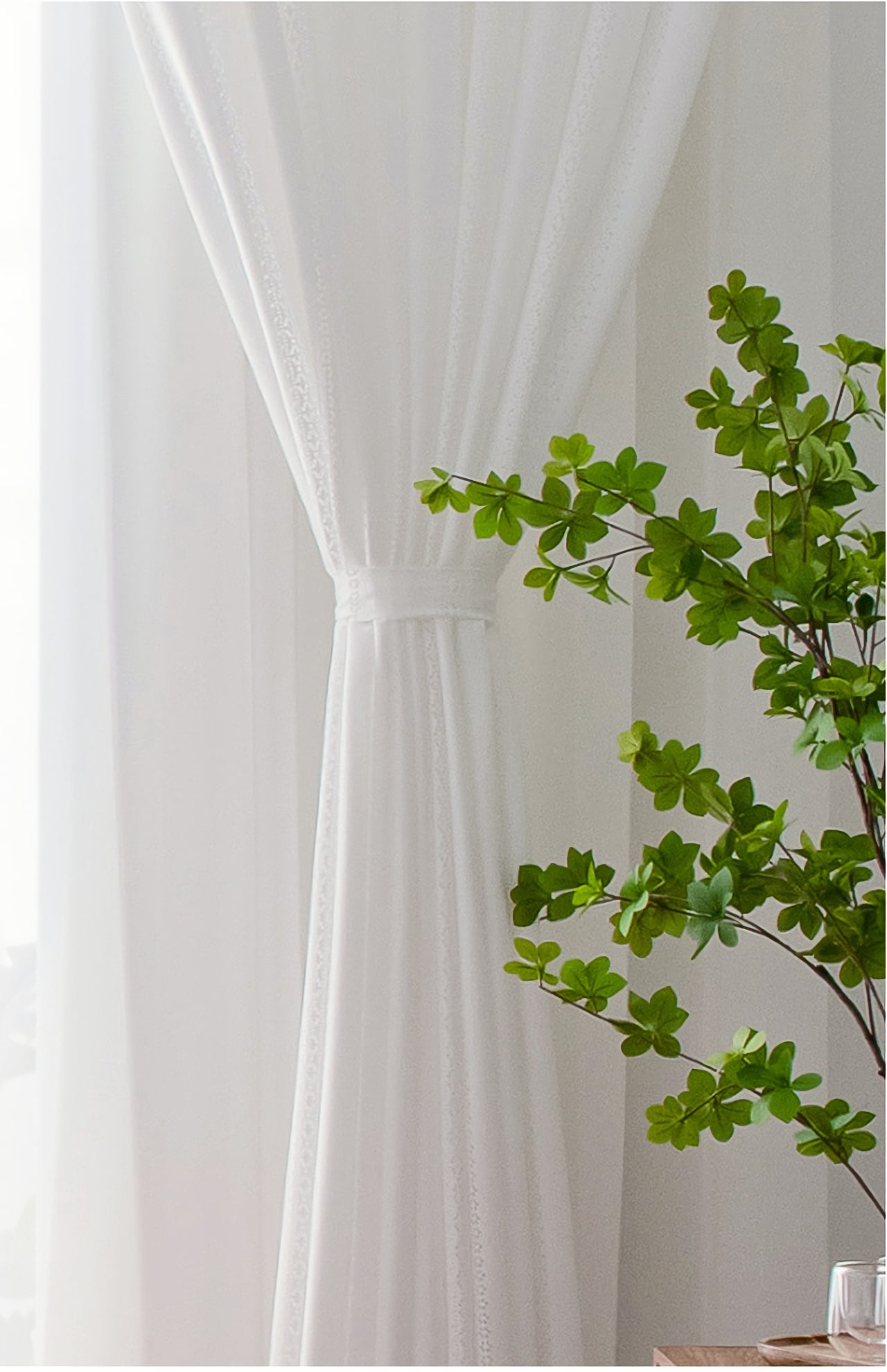Set of 2 semi-sheer curtains panels, Rod pocket curtains, Multifunctional heading curtains, sheer curtains, Handmade Custom curtains