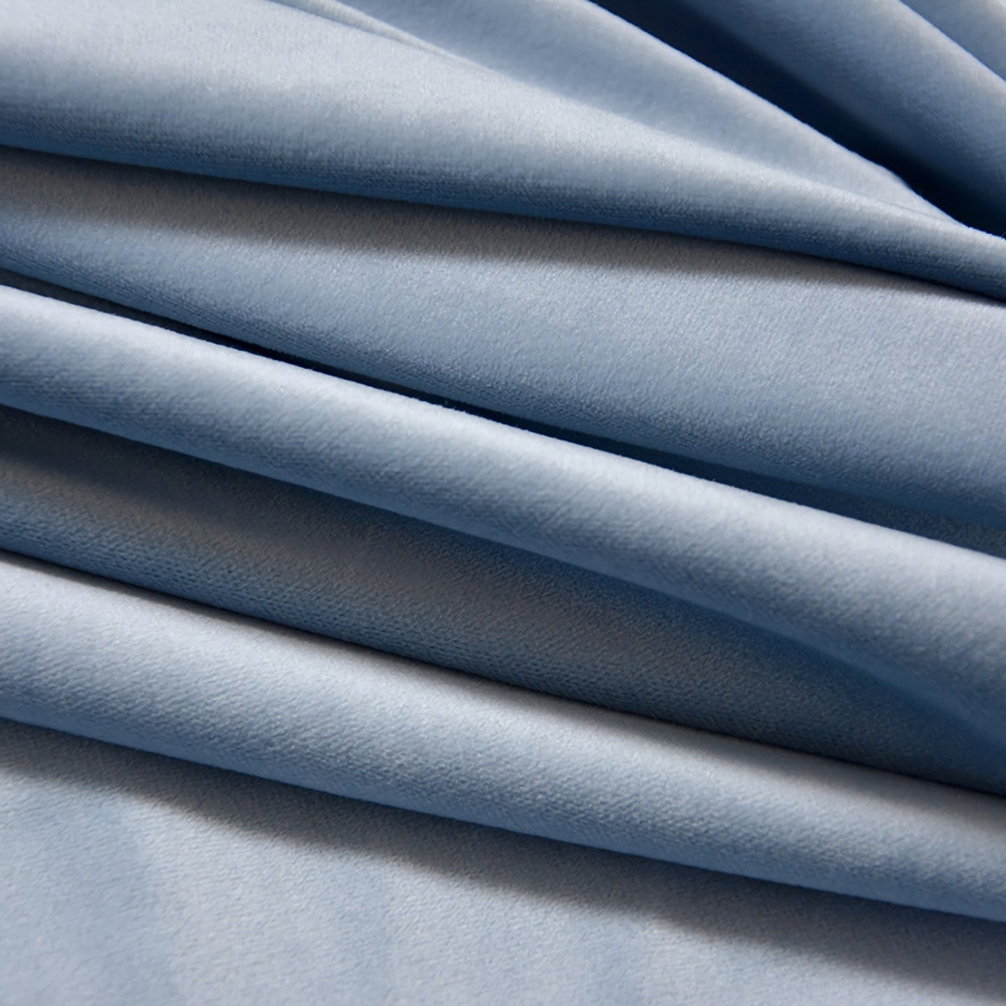 Pair of Baby Blue Velvet Curtains, Light Blue Bedroom Velvet Curtains, Sky blue/Soft Blue Living Room Velvet Curtains, Custom Curtains