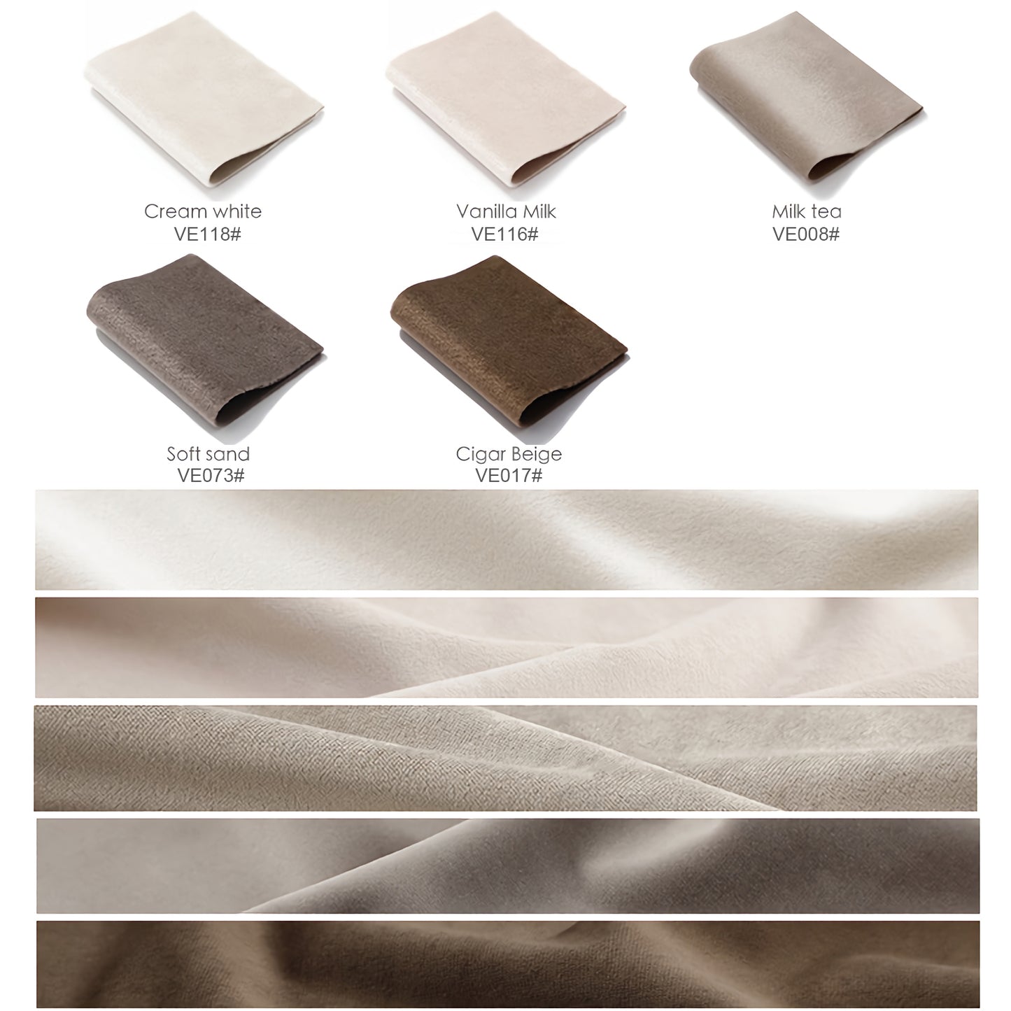 Pair of Premium Beige Velvet Curtains, Brown Velvet Curtains, Solid Color Curtains, Living & Bedroom Curtains, Custom Curtain