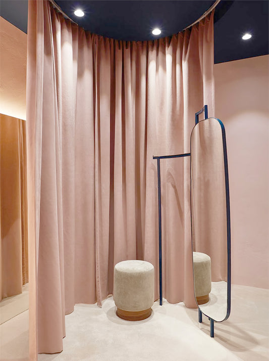 Pair of Velvet Blush Pink Curtain-Window Curtain Panels-Curtains Living of room-Blackout Curtains-Dining Room Custom curtains