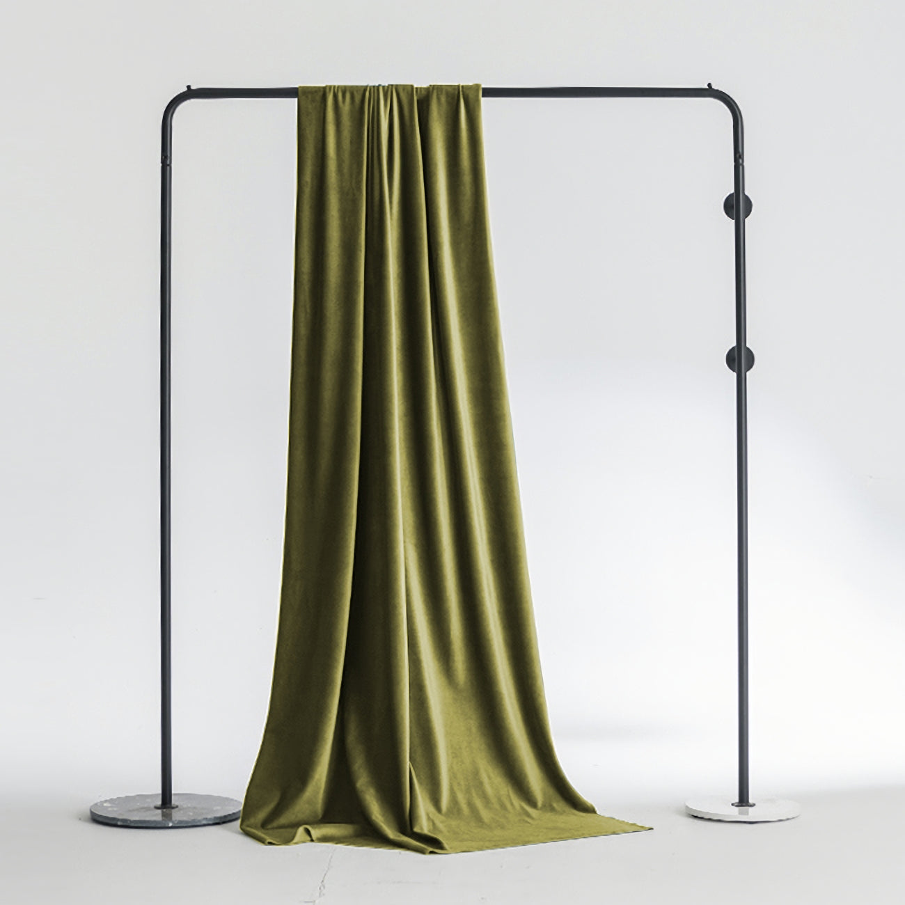 Olive Green Matte Velvet Curtains, Custom Curtain Panels ,Moss Green Curtains, Bedroom,Green Drapes Window Dressing Living Room Curtains