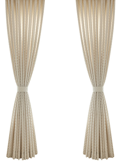 Pair of Bohemian Beige/Cream Jacquard Curtain Panel Bedroom/Living Room Curtains Custom Curtains Window Panel Drapes Custom Any Size Curtain
