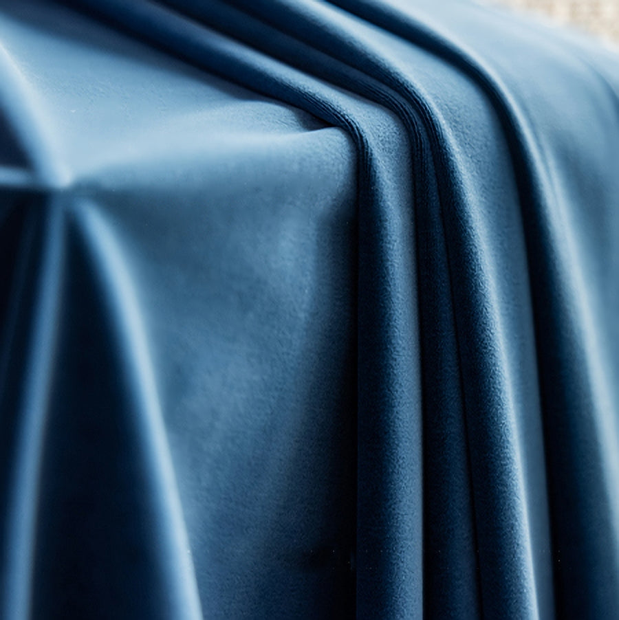 Pair of Luxury Velvet Curtains, Solid Color Curtains, Living & Bedroom Curtains, Custom Curtain, Rhone Blue Velvet Curtains, Velvet Drapes
