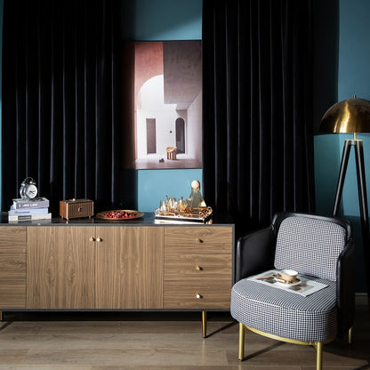 A Pair of Custom Heavy Black Velvet Curtains - Luxurious Drapery Panels for Living Room - 102 Inch Long Velvet Curtains