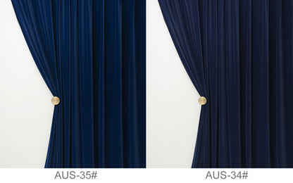 Pair of Cobalt Blue/Royal Blue Velvet Curtain, Bedroom/ Living Room Velvet Curtains, Pencil Pleats/Ring hanging  50“-75''-112'' width panels