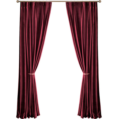 Luxury Wine Red/ Burgundy Velvet Curtains, Red Curtain Dark Red, Dark Maroon Curtains For Living Room, Bedroom Curtains, Custom Curtains