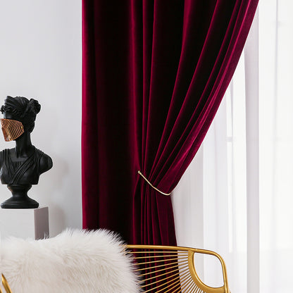 Pair of /Burgundy Red/Wine Velvet Curtains Fabric, Custom drapes, Custom curtains, window curtain panels, Heavy Weight, Any Size Curtain