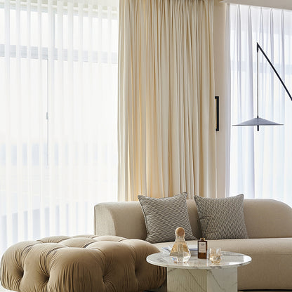 A Pair of Luxury  Beige Velvet Curtains, Bedroom/ Living of Room Curtain, Ivory Window drapes panels Custom drapery Panels custom curtains