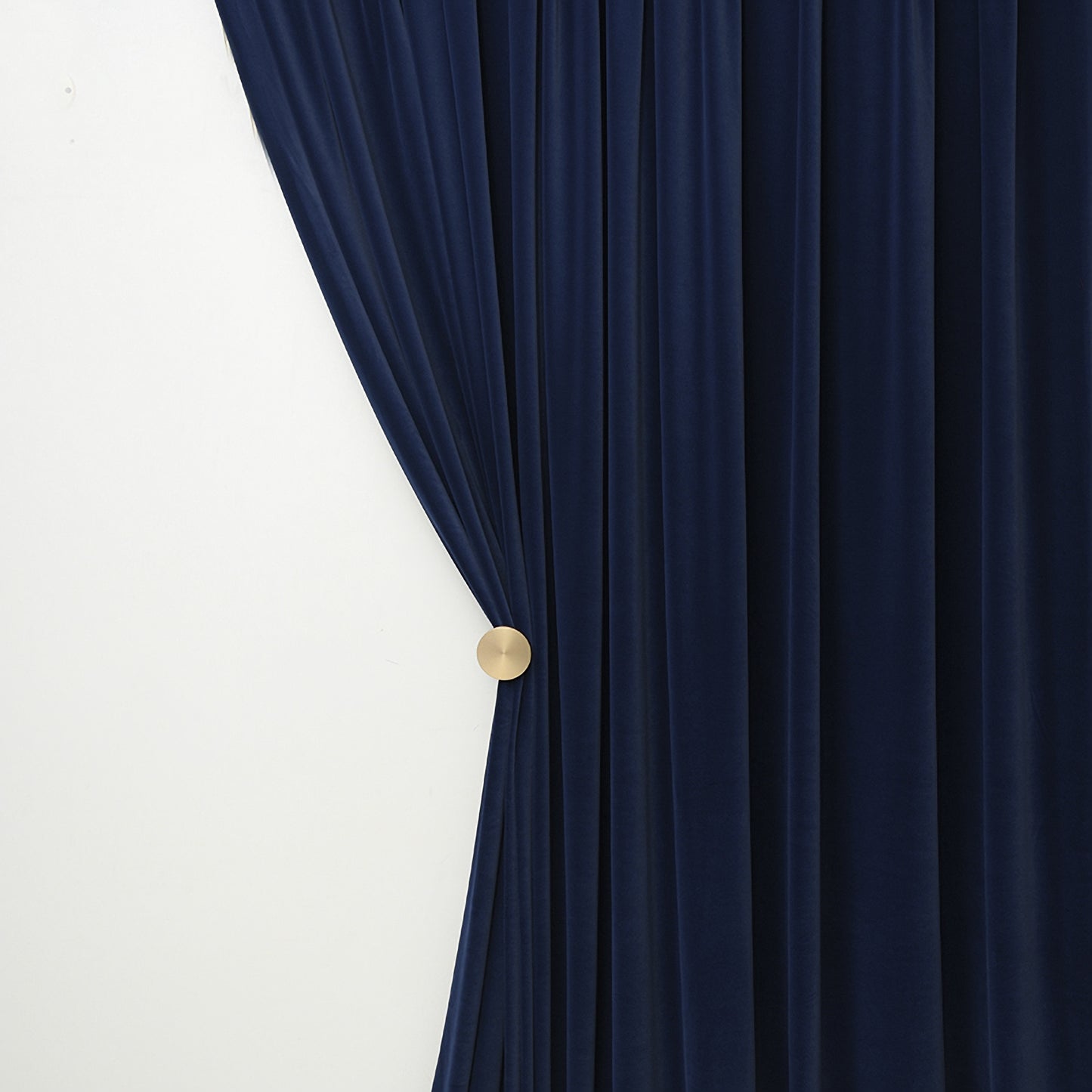 Set of 2 Dark/Navy Blue Velvet Curtain, Bedroom/ Living Room , Grommet or hook/Ring hanging.  50''-75''-100'' width Custom Drapery Panels