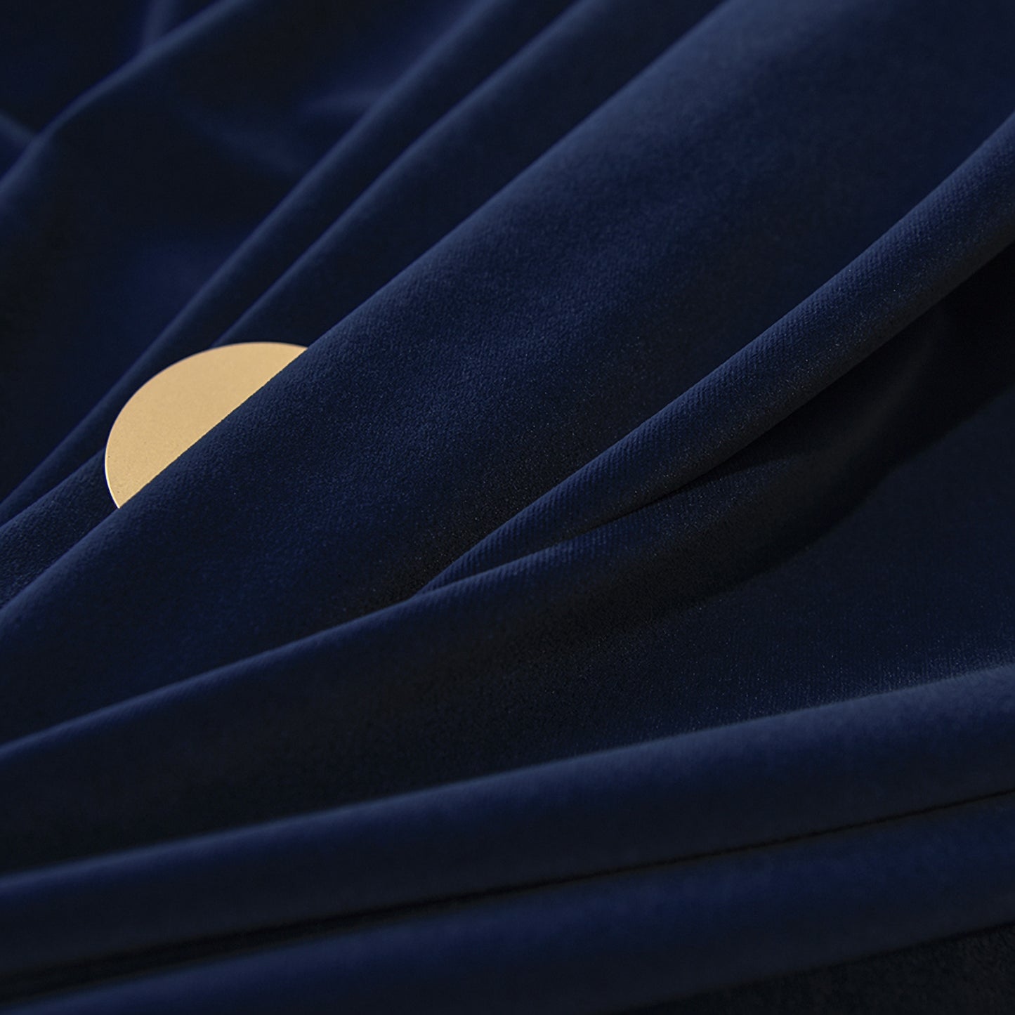 Set of 2 Dark/Navy Blue Velvet Curtain, Bedroom/ Living Room , Grommet or hook/Ring hanging.  50''-75''-100'' width Custom Drapery Panels