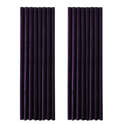 A Pair of Black Currant/Dark Purple Velvet Curtains, Bedroom Velvet Curtains, Living of Room, Eggplant Velvet Panels/drape, Custom Curtains