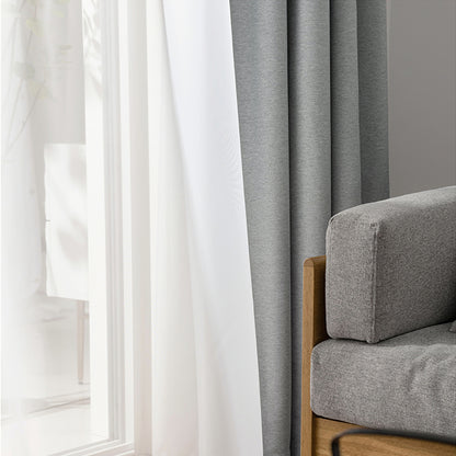A Pair of White Window Sheer Panels, Ivory Voile Curtain Panels, Translucent Curtain  With Trim, Living Room Curtains, Custom Curtains