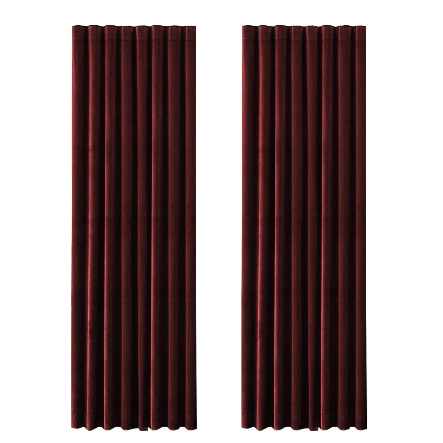 Pair of Wine Velvet Curtains Burgundy, Red Curtain Dark Red, Dark Maroon Living Room Curtain, Bedroom Curtains, Custom Curtains
