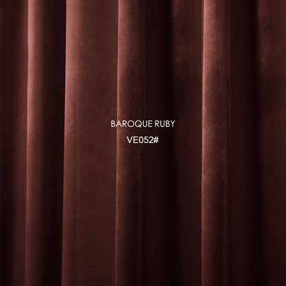 Pair of Wine Velvet Curtains Burgundy, Red Curtain Dark Red, Dark Maroon Living Room Curtain, Bedroom Curtains, Custom Curtains