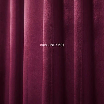 Pair of Wine Velvet Curtains Burgundy, Red Curtain Dark Red, Dark Maroon Living Room Curtain, Bedroom Curtains, Custom Curtains